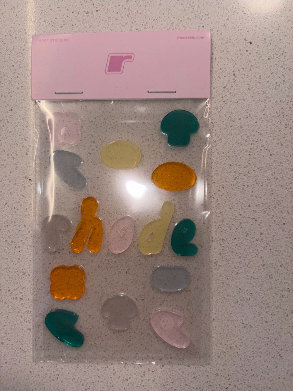 Rhode Pink Clear Decorative Stickers — Jelly Window cling stickers